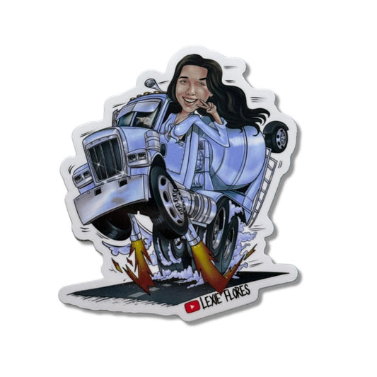 Concrete Mixer Sticker - Gloss (4"x4.5")