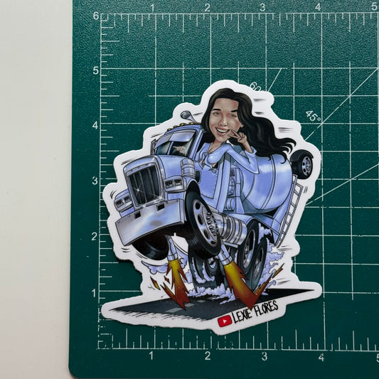 Concrete Mixer Sticker - Gloss (4"x4.5")